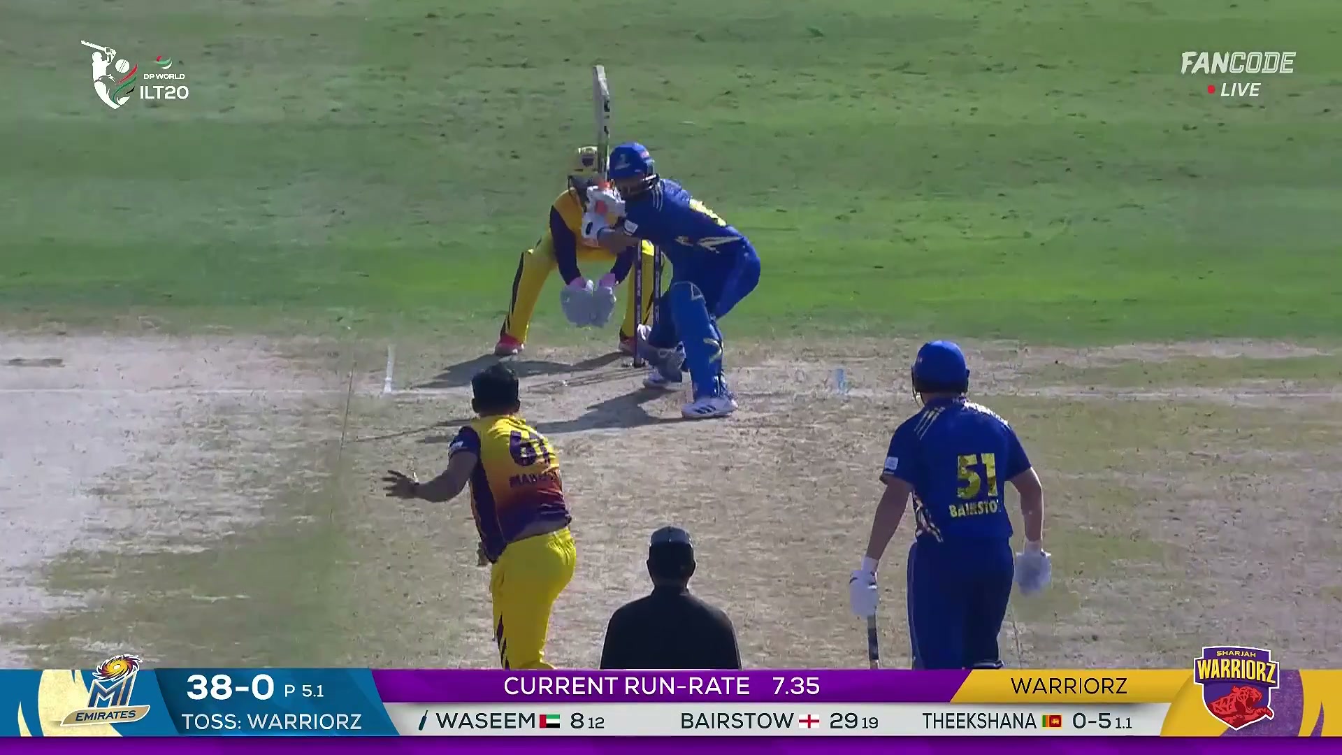 poster url for Six! Muhammad Waseem Goes Slog Sweeping And Just Clears Mid Wicket For A Maximum