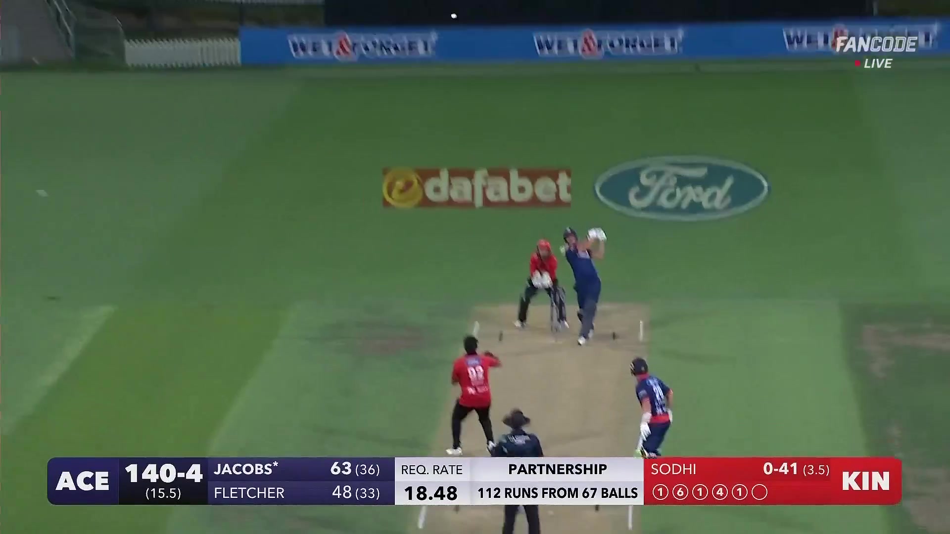 poster url for Six! Ish Sodhi Punished By Powerful Mid Off Maximum