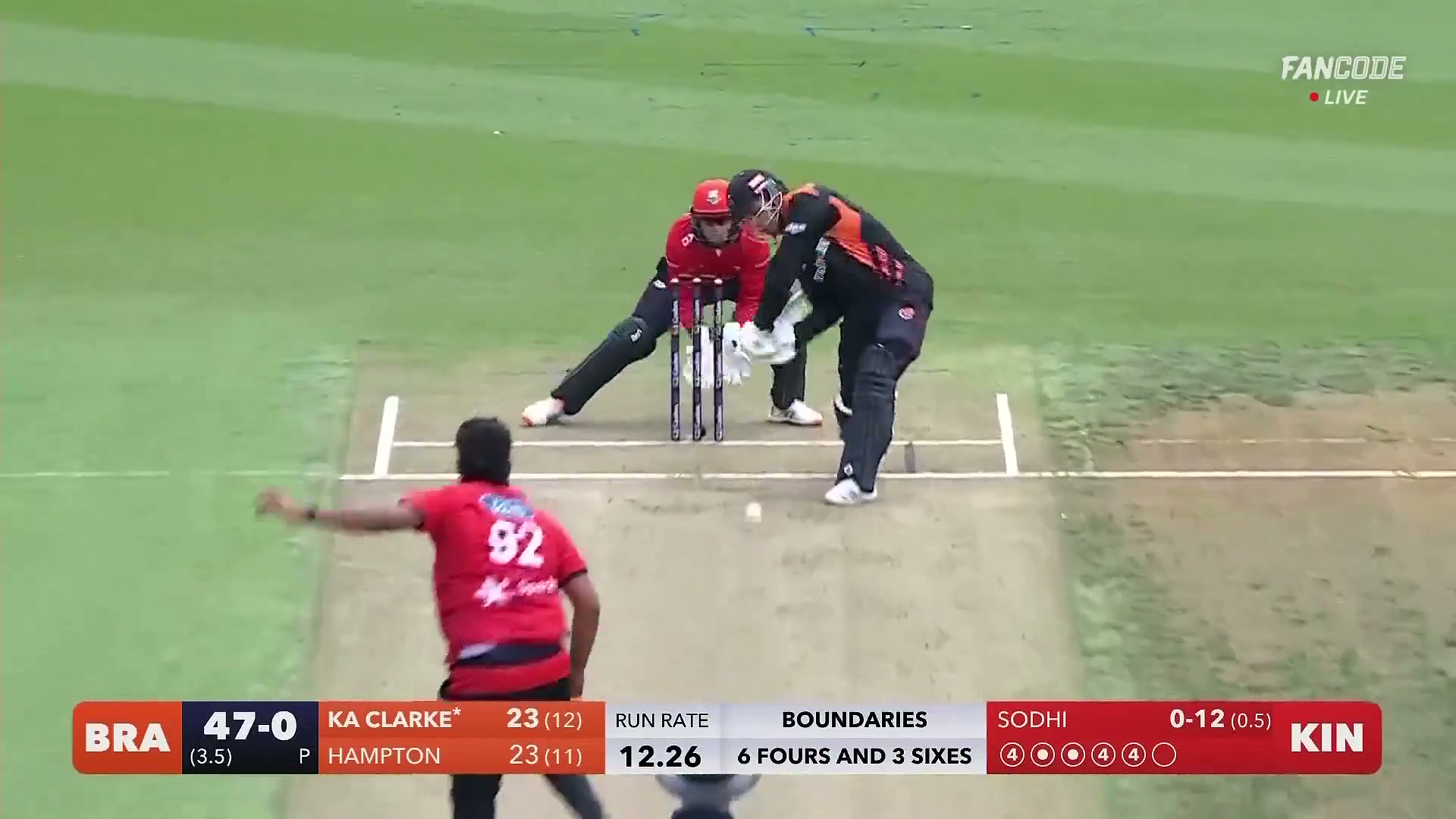 poster url for Six! Katene Clarke Hits Dominant Maximum Towards Mid On Against Ish Sodhi