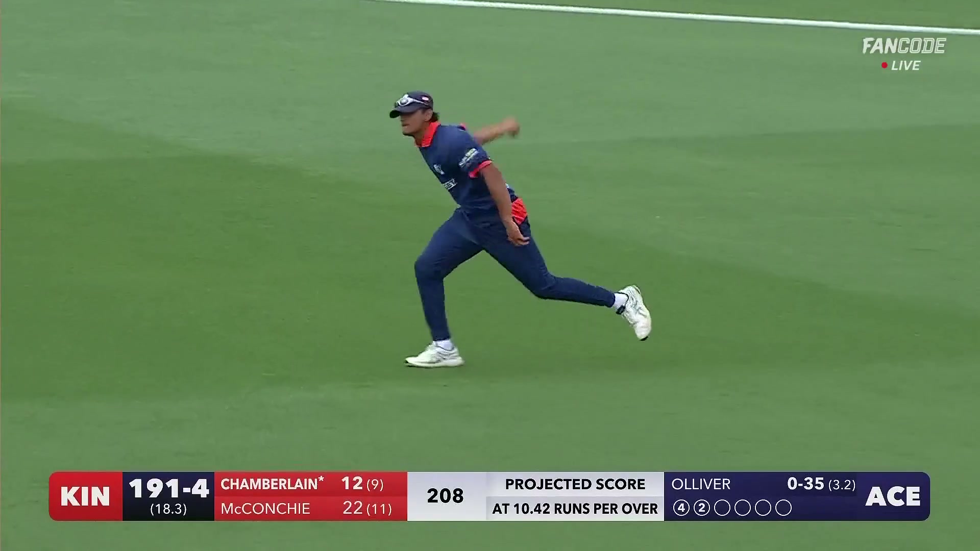 poster url for Wicket! Short Ball Trap Works As Siddhesh Dixit Catches Harry Chamberlain At Deep Fine Leg