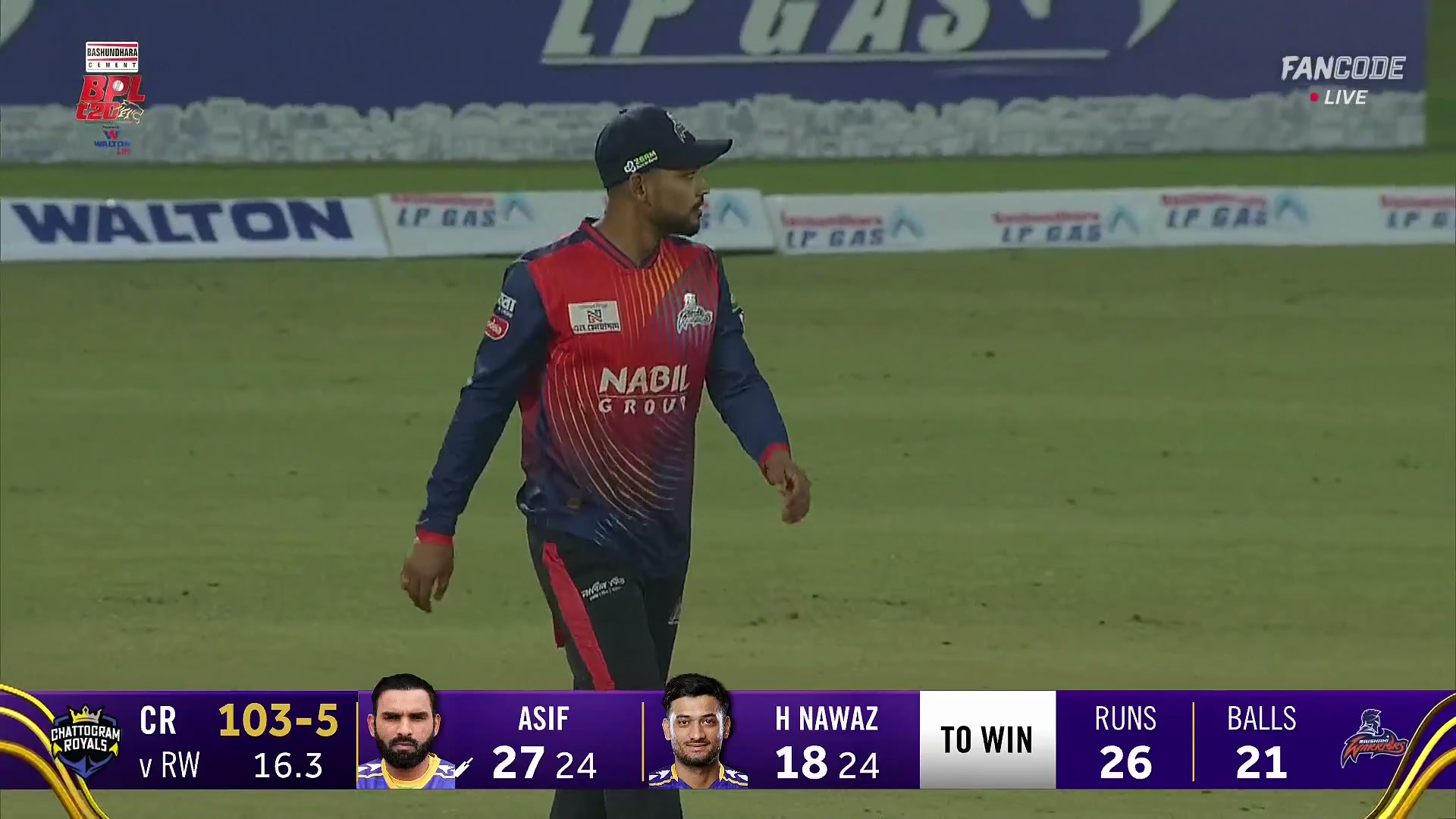 poster url for Wicket! Asif Ali Dismissed After Sensational Catch At Long Off By Najmul Hossain Shanto