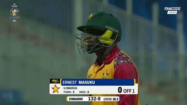 Wicket! Omarzai's Perfect Yorker Clean Bowls Masuku