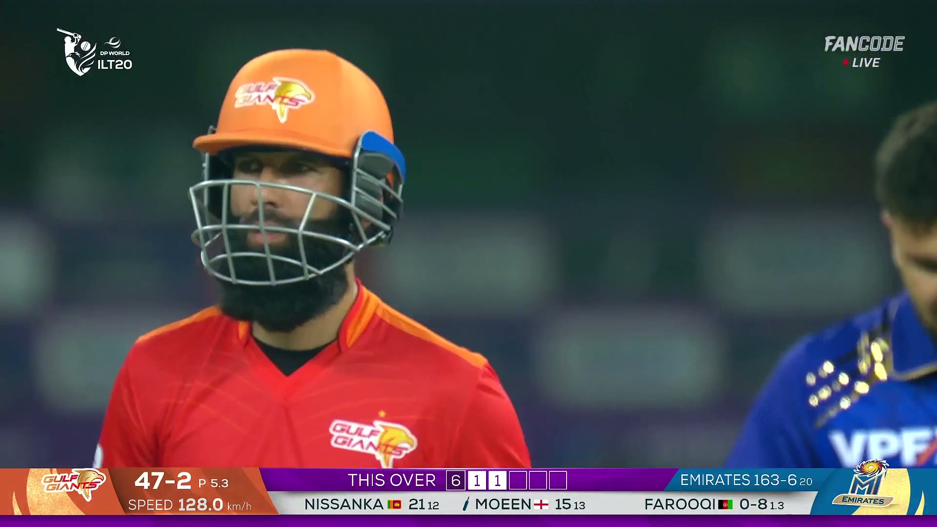 poster url for Six! Moeen Ali Hits Fazalhaq Farooqi For Two Maximums