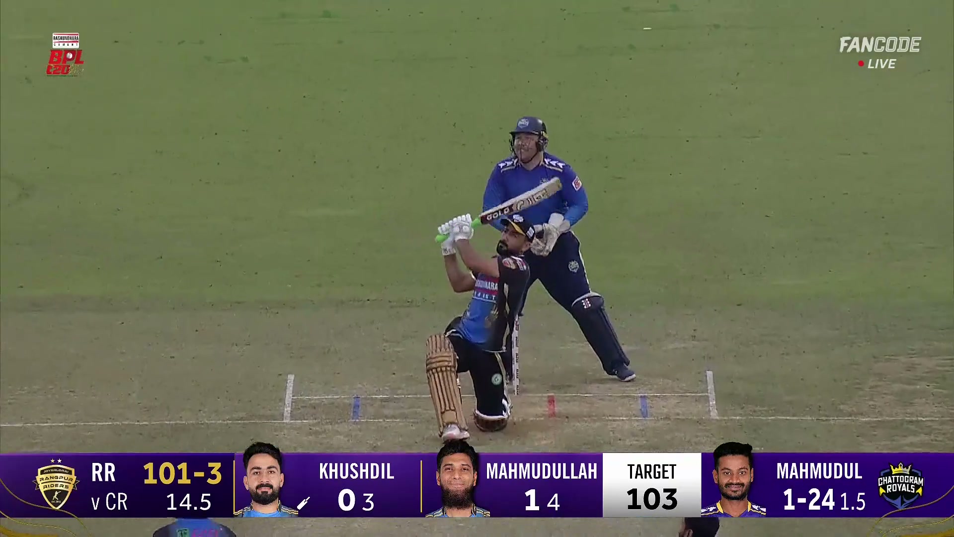 poster url for Six! Khushdil Shah Smokes Match Winning Maximum To Seal Rangpur Riders Victory