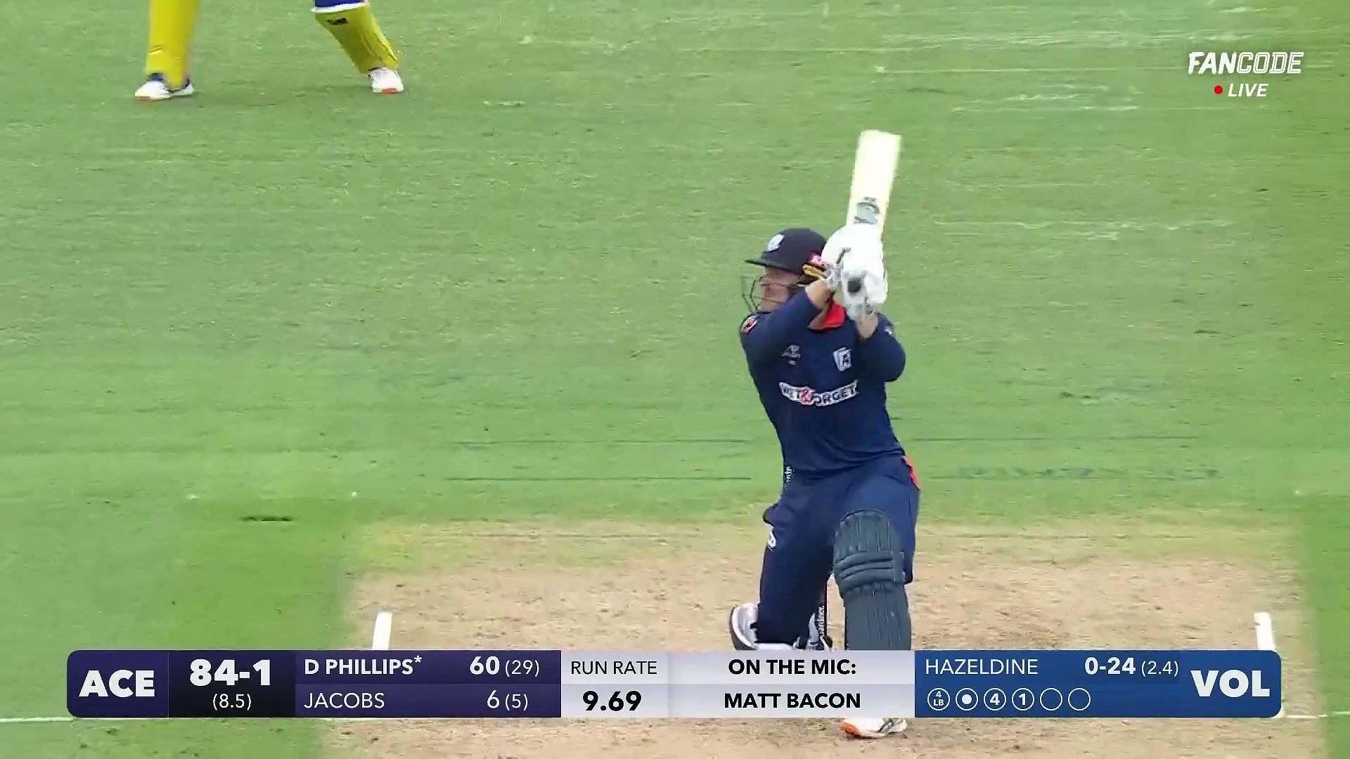 poster url for Six! Dale Phillips Opens His Shoulders And Sends It Over Covers