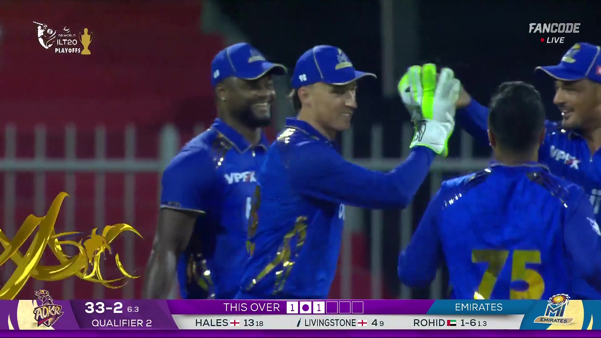 poster url for Wicket! Livingstone Hits It Straight Into The Hands Of Banton, Taken