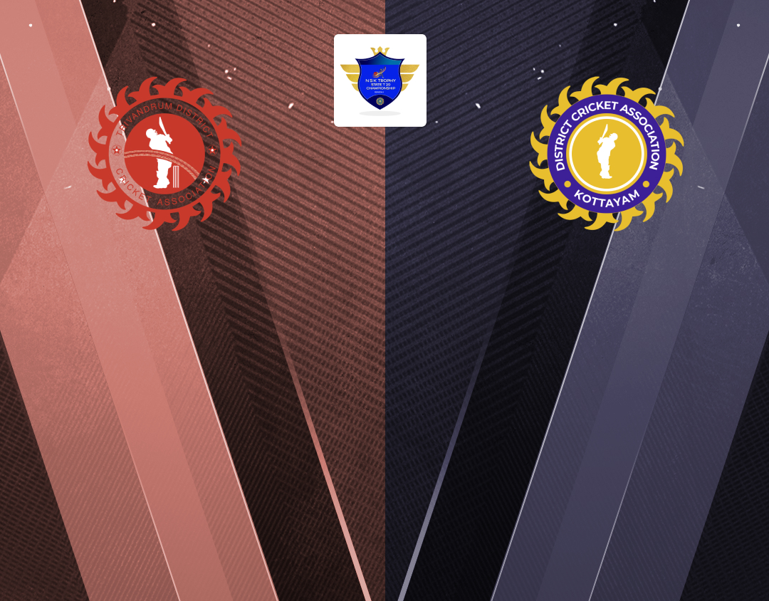 Match 18 of kerala nsk t20 trophy: trivandrum vs kottayam banner