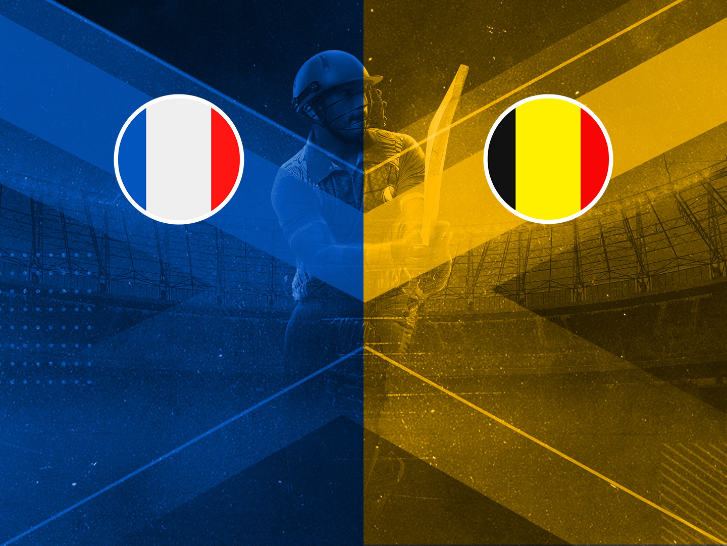 Match 3 of ecn mdina cup t20is, 2024: france vs belgium banner