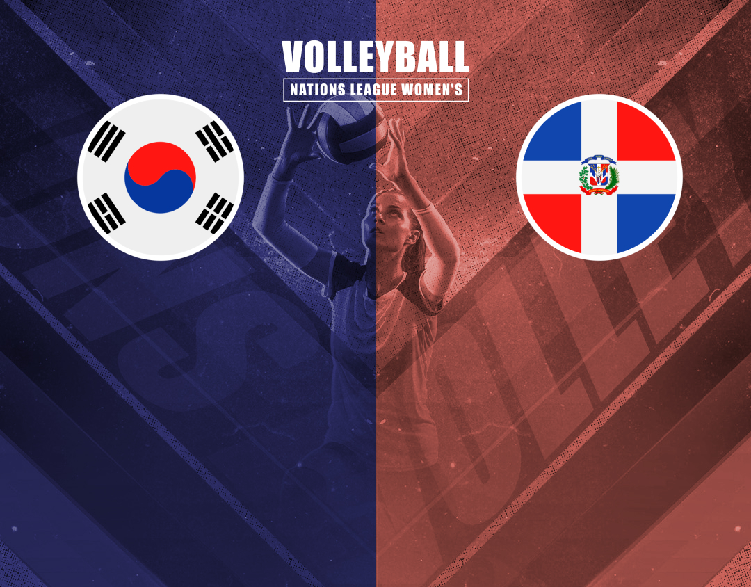 Match #25 of volleyball nations league women's banner