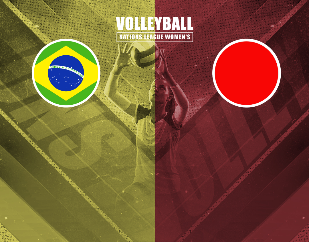 Match #34 of volleyball nations league women's banner