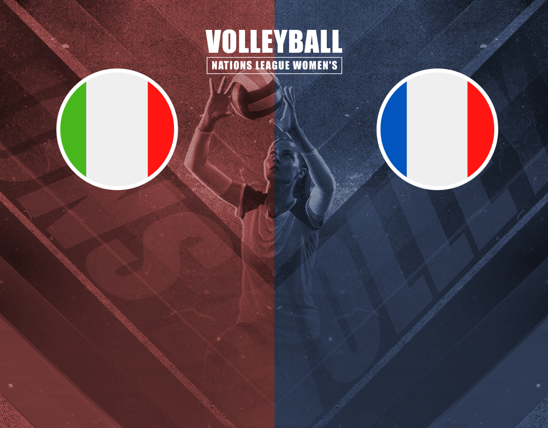 Match #37 of volleyball nations league women's banner
