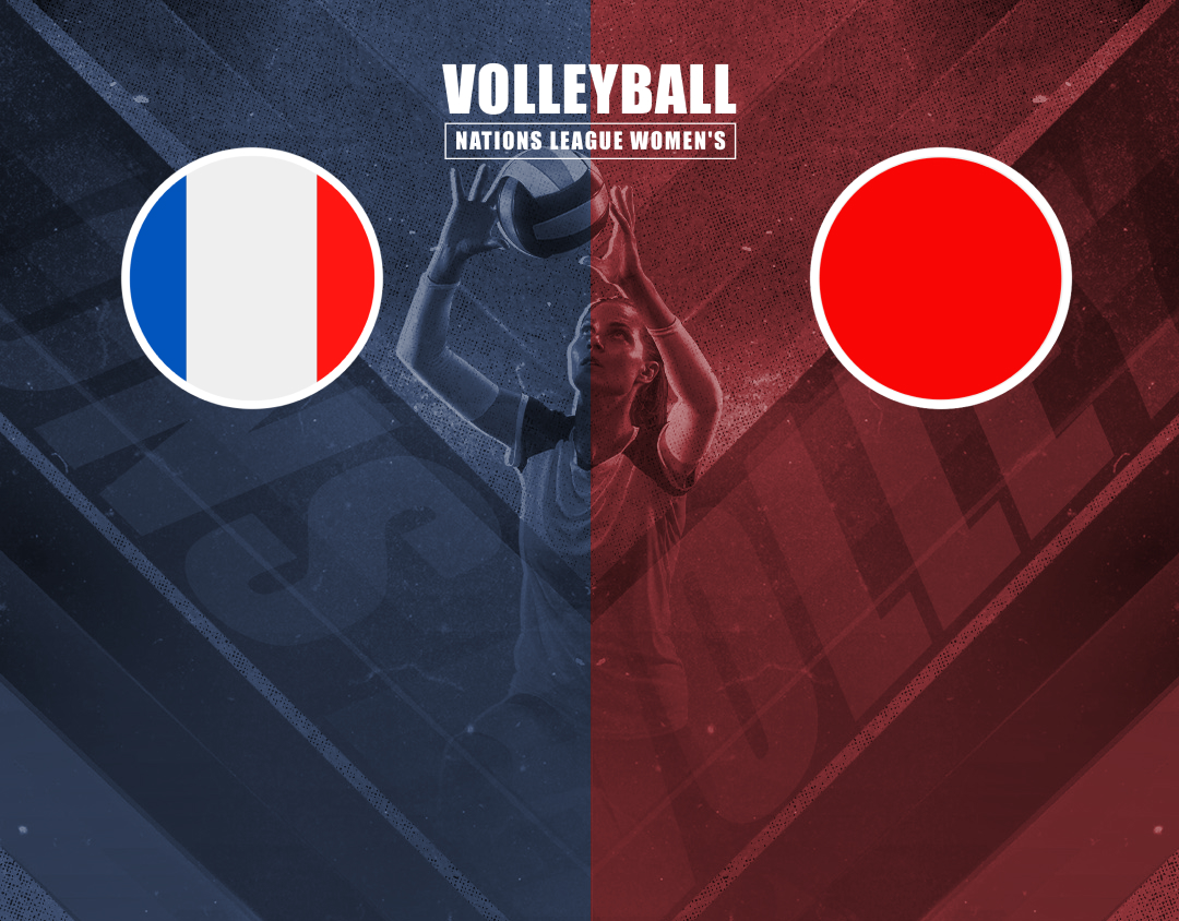 Match #42 of volleyball nations league women's banner