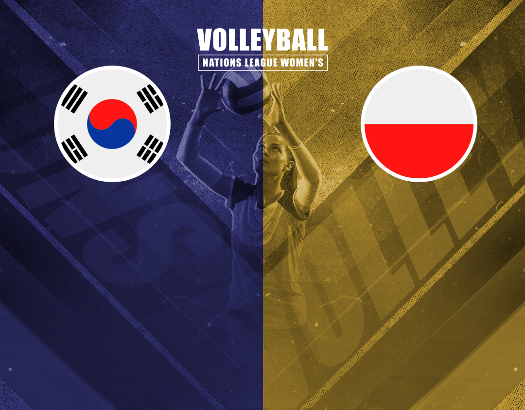 Match #44 of volleyball nations league women's banner