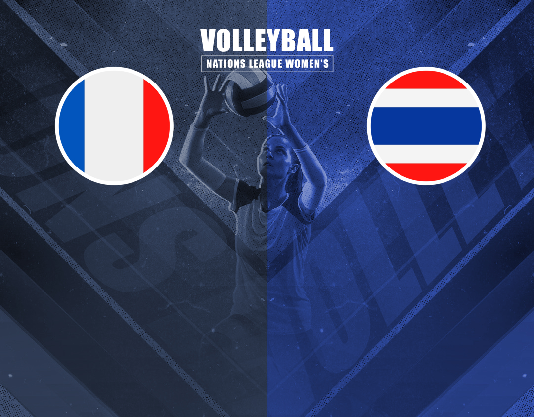 Match #47 of volleyball nations league women's banner