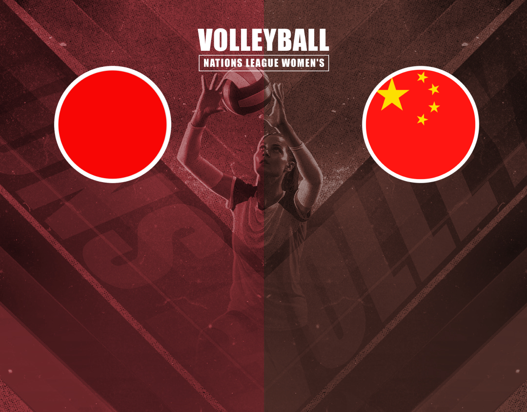 Match #49 of volleyball nations league women's banner