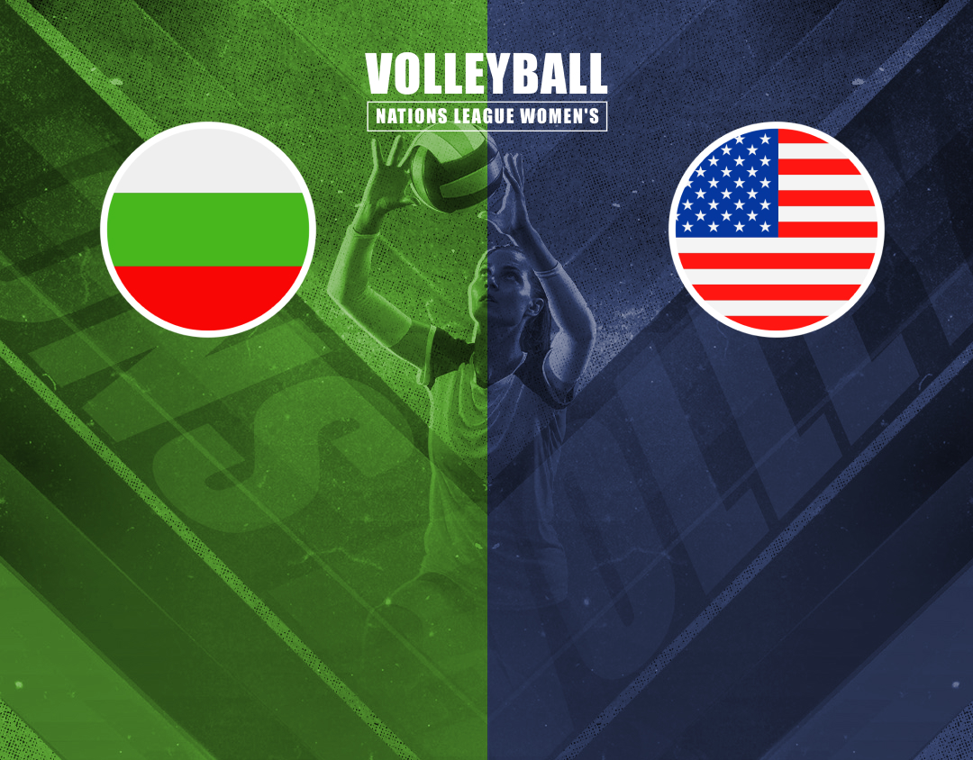 Match #52 of volleyball nations league women's banner