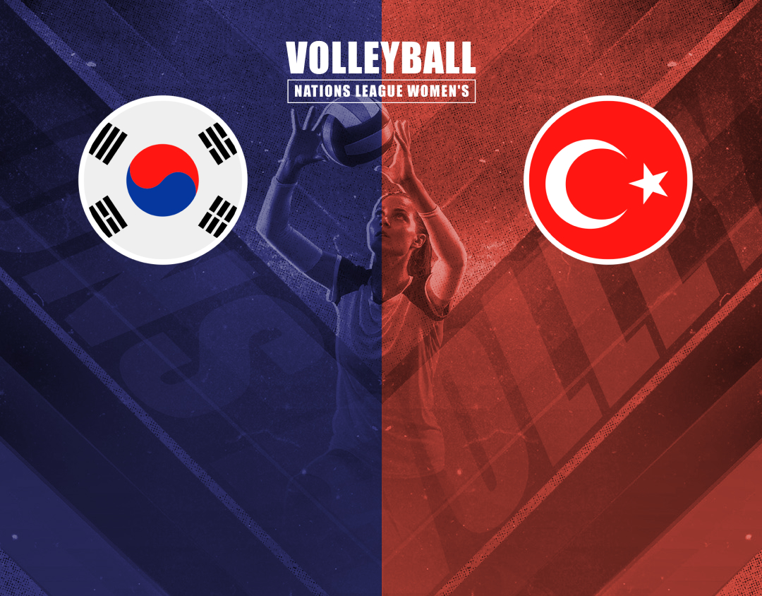 Match #56 of volleyball nations league women's banner