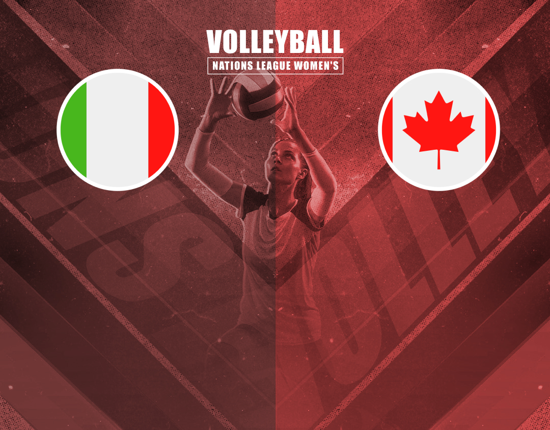 Match #67 of volleyball nations league women's banner