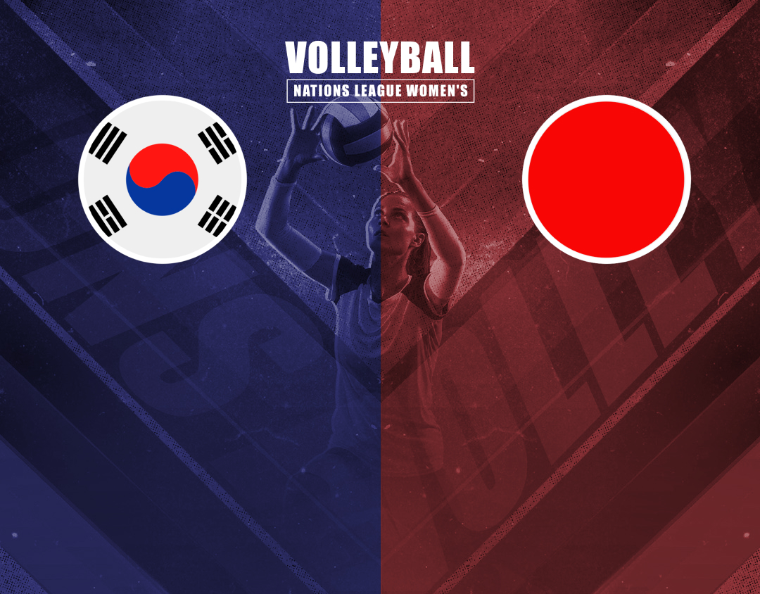 Match #71 of volleyball nations league women's banner