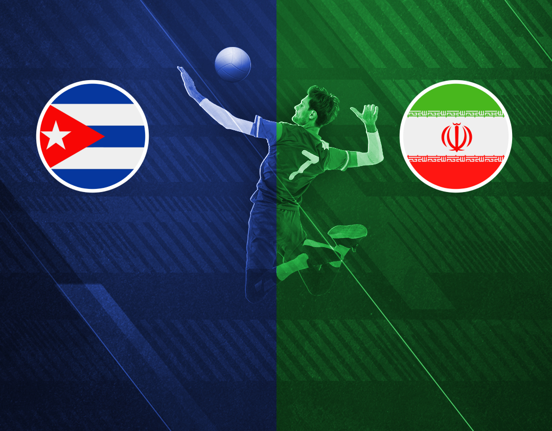 Match #32 of volleyball nations league men's banner