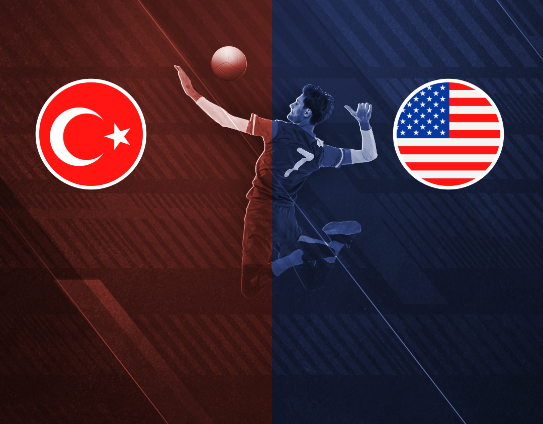 Match #35 of volleyball nations league men's banner