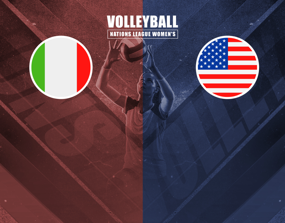 Match #87 of volleyball nations league women's banner