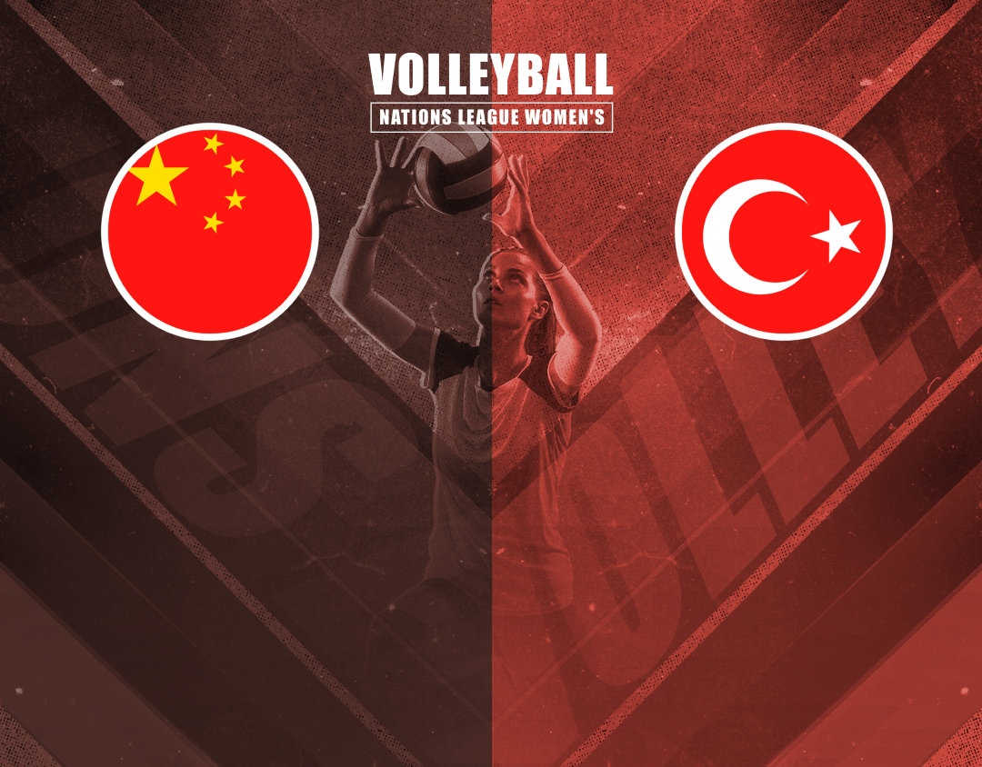 Match #90 of volleyball nations league women's banner