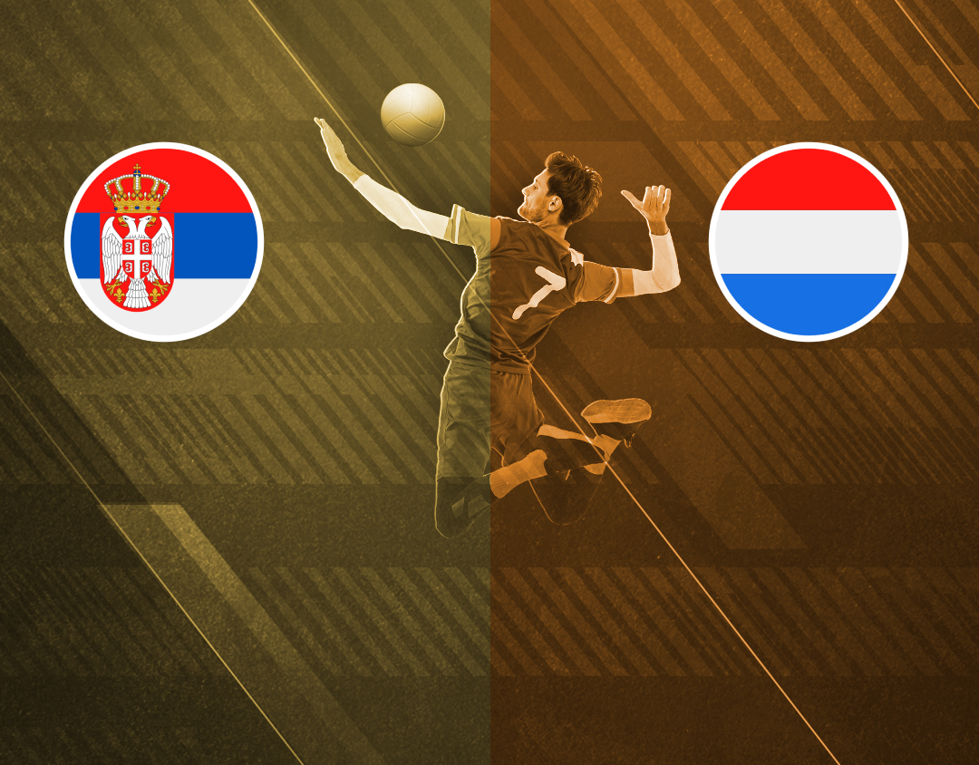 Match #46 of volleyball nations league men's banner