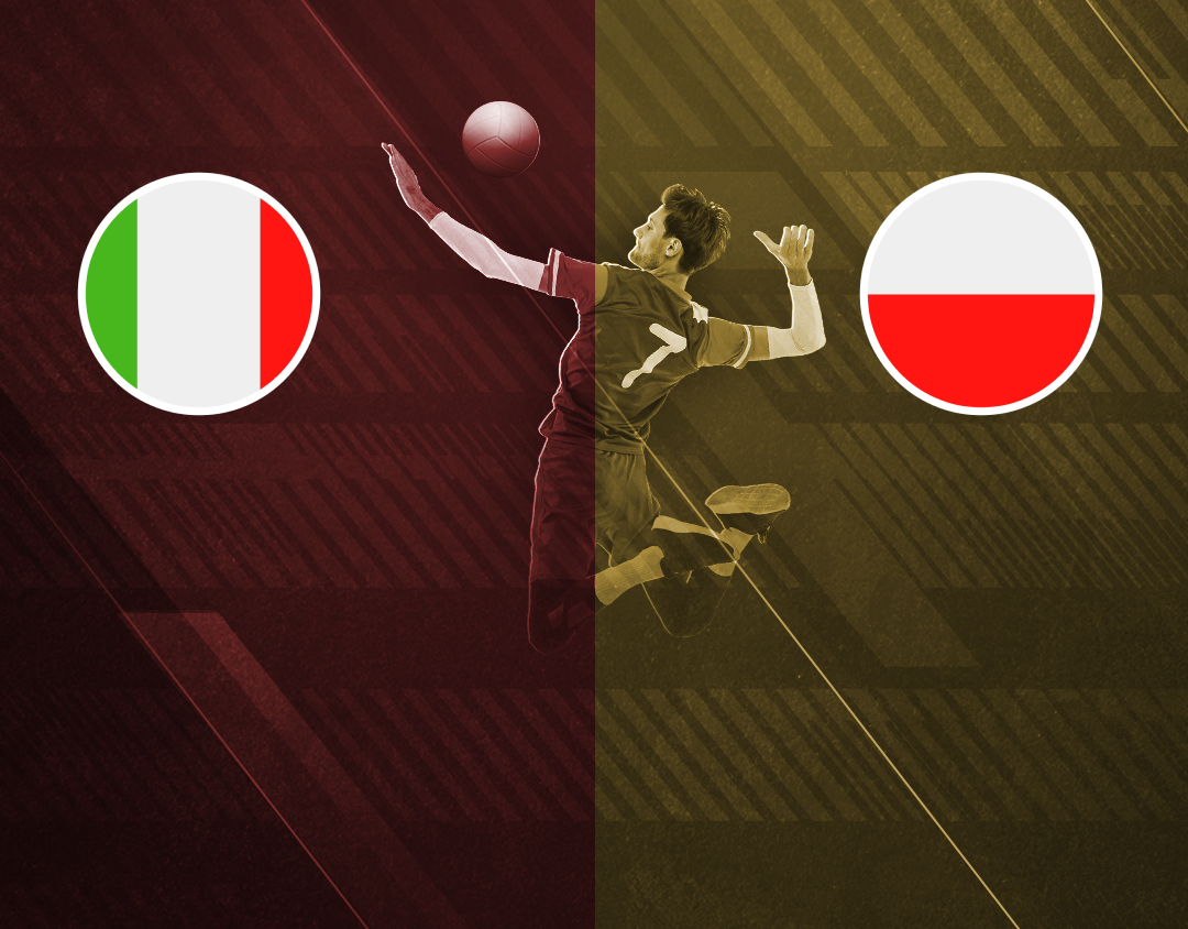 Match #77 of volleyball nations league men's banner