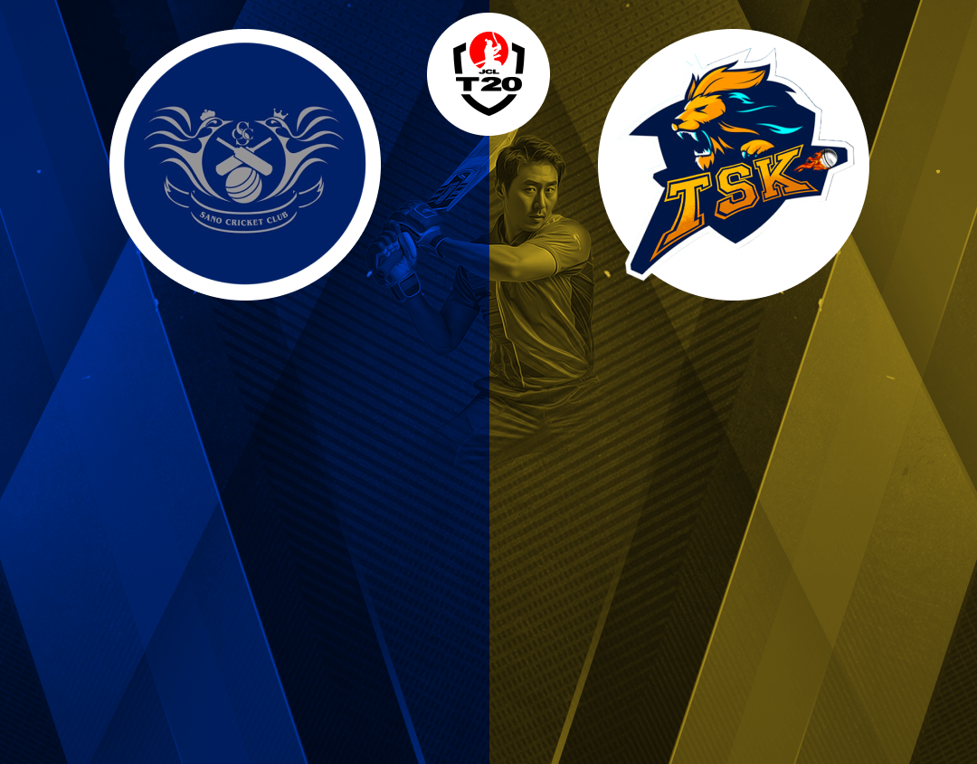 Match 1 of jcl t20, 2024: sano cc vs tokyo star kings banner