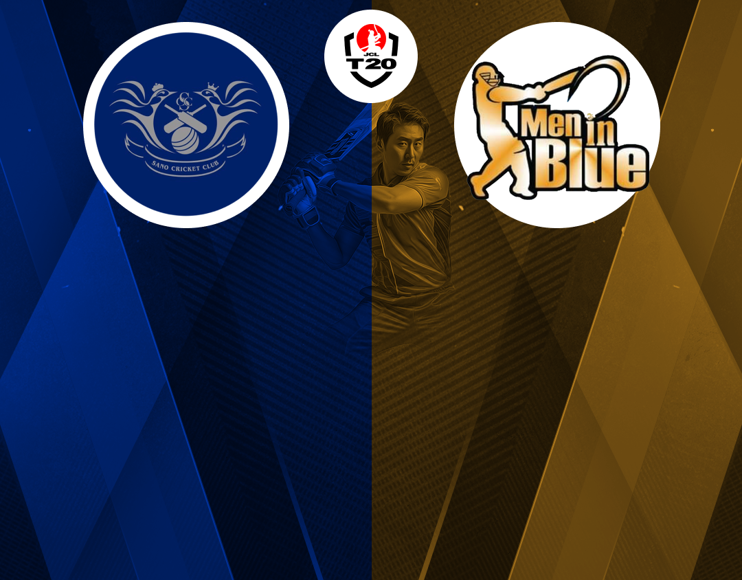 Match 15 of jcl t20, 2024: sano cc vs men in blue tokyo banner