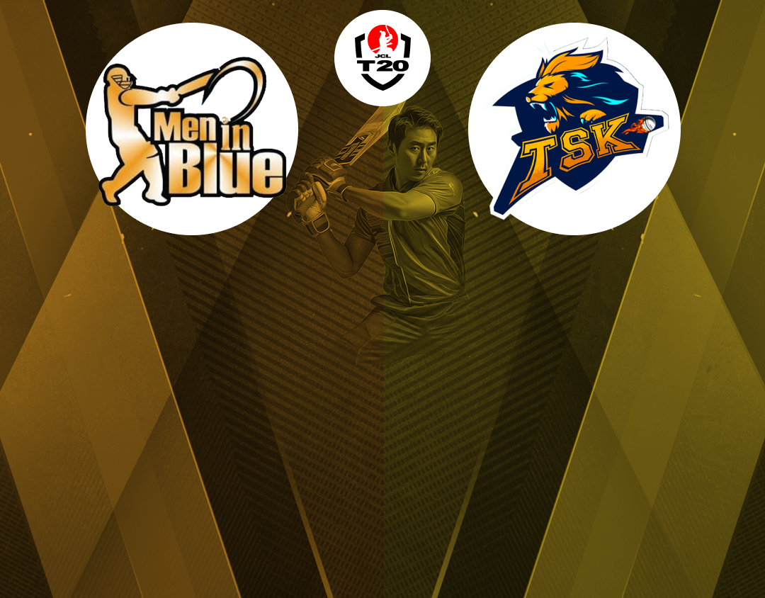 Match 17 of jcl t20, 2024: men in blue tokyo vs tokyo star kings banner