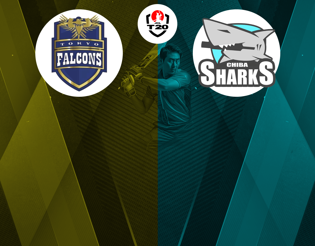 Match 18 of jcl t20, 2024: tokyo falcons vs chiba sharks banner