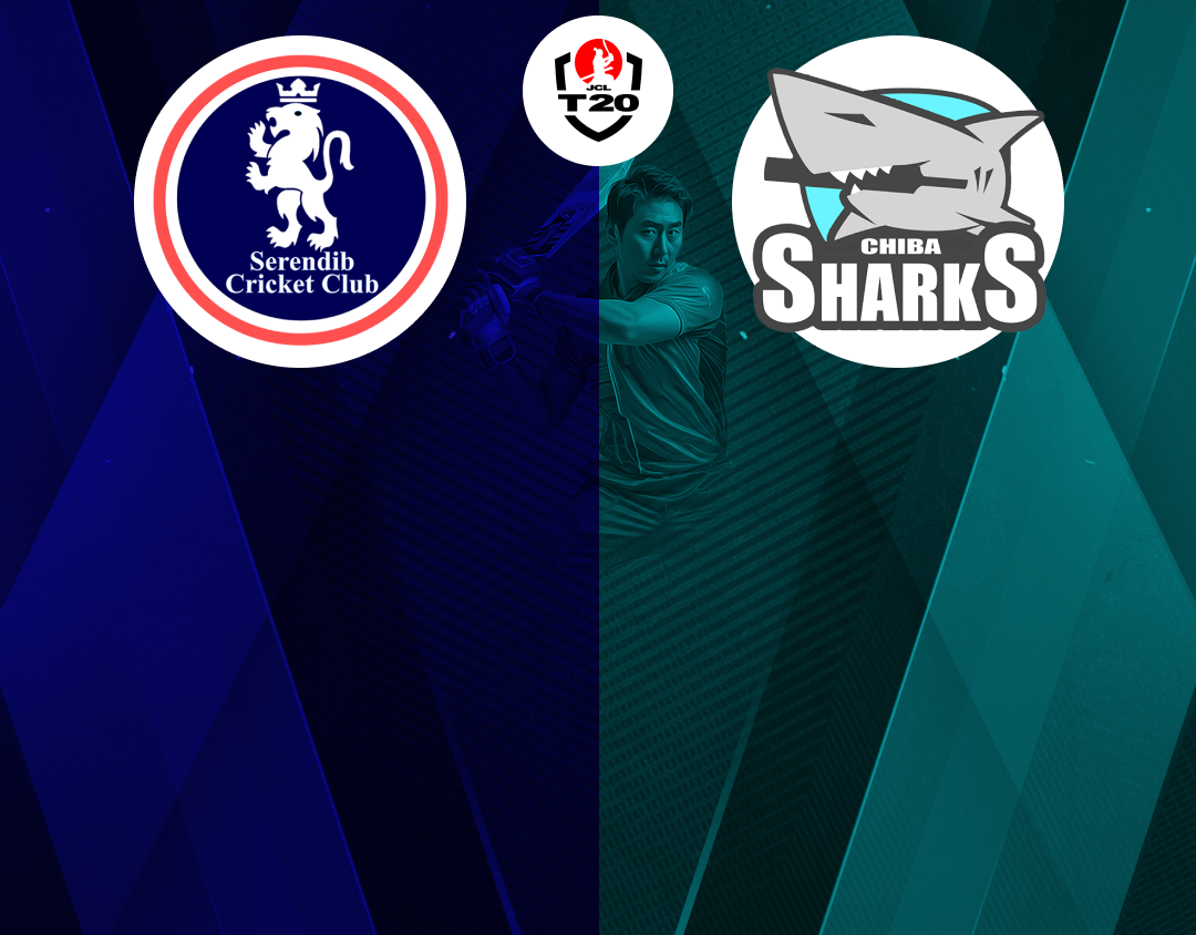 Match 28 of jcl t20, 2024: serendib club vs chiba sharks banner