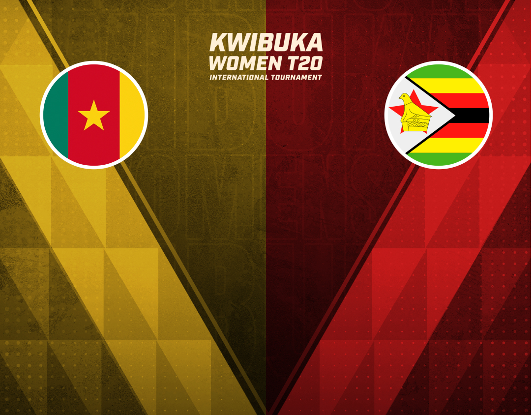 Match 14 of kwibuka women's t20i tournament, 2024: cameroon women vs zimbabwe a women banner