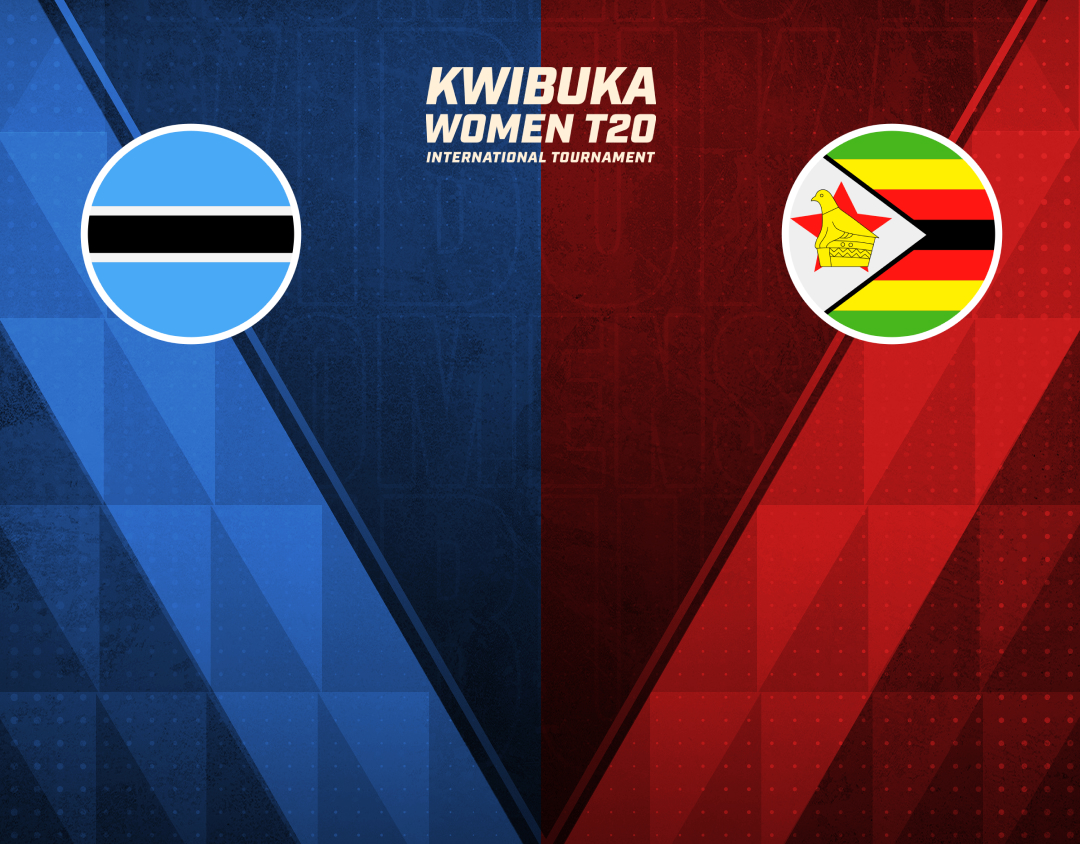 Match 19 of kwibuka women's t20i tournament, 2024: botswana women vs zimbabwe a women banner