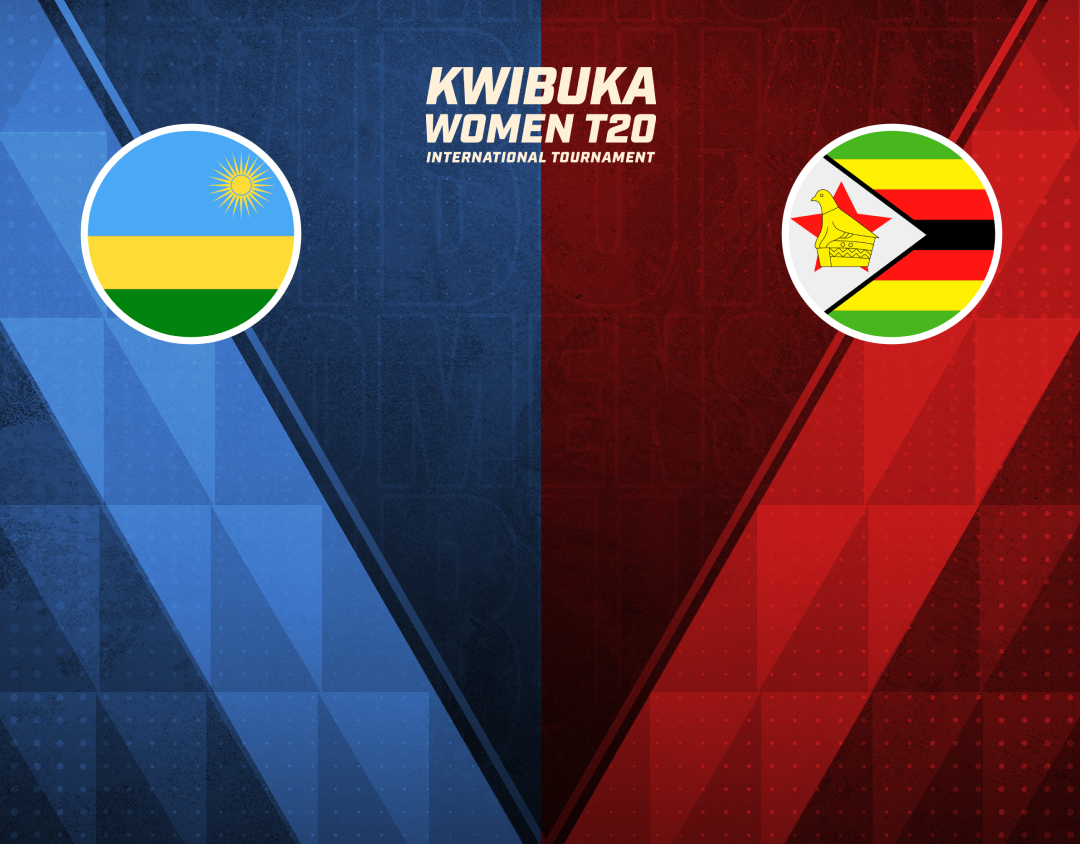 Match 25 of kwibuka women's t20i tournament, 2024: rwanda women vs zimbabwe a women banner