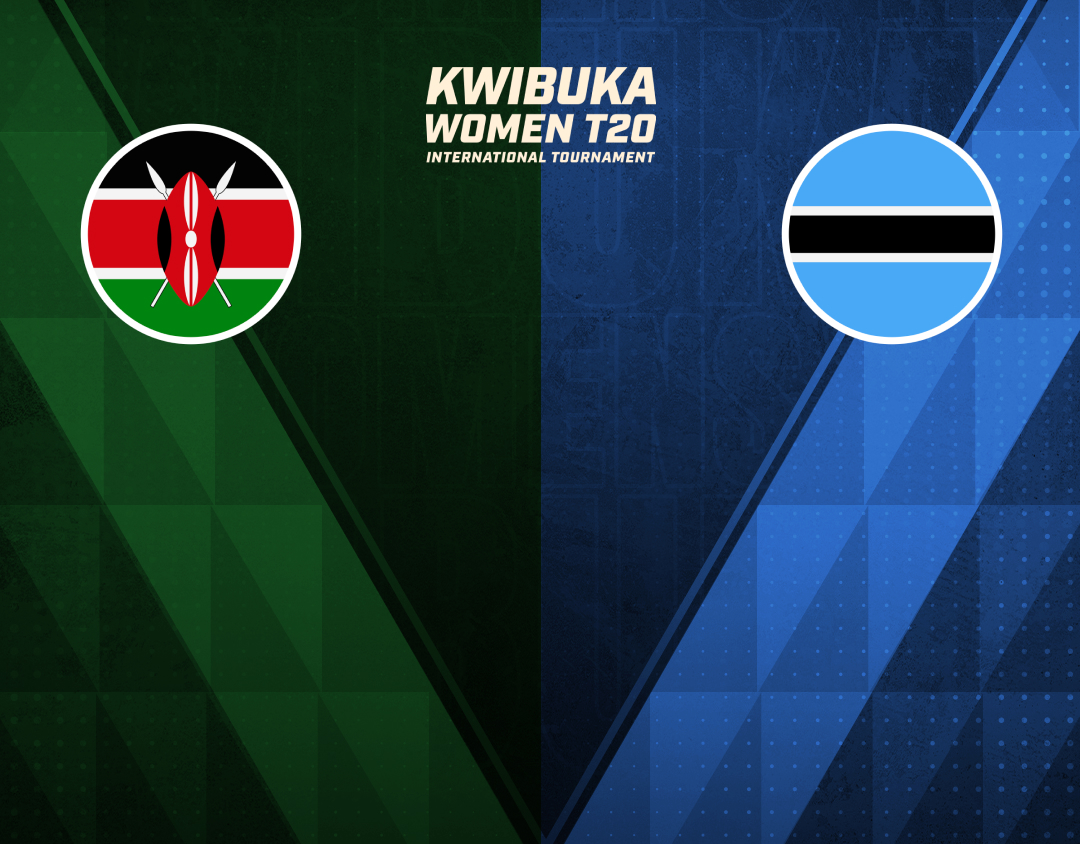 Match 28 of kwibuka women's t20i tournament, 2024: kenya women vs botswana women banner