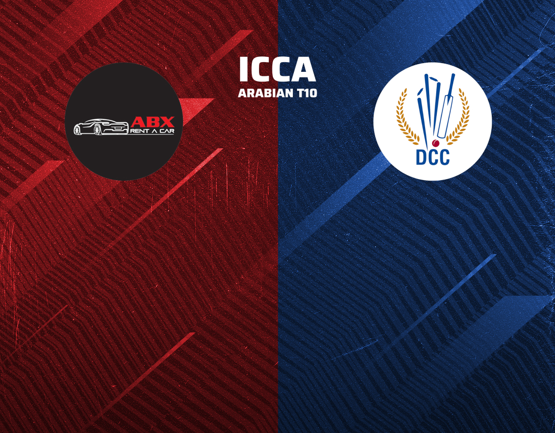 Match 11 of icca arabian t10, 2024: abx rent a car vs dcc starlets banner
