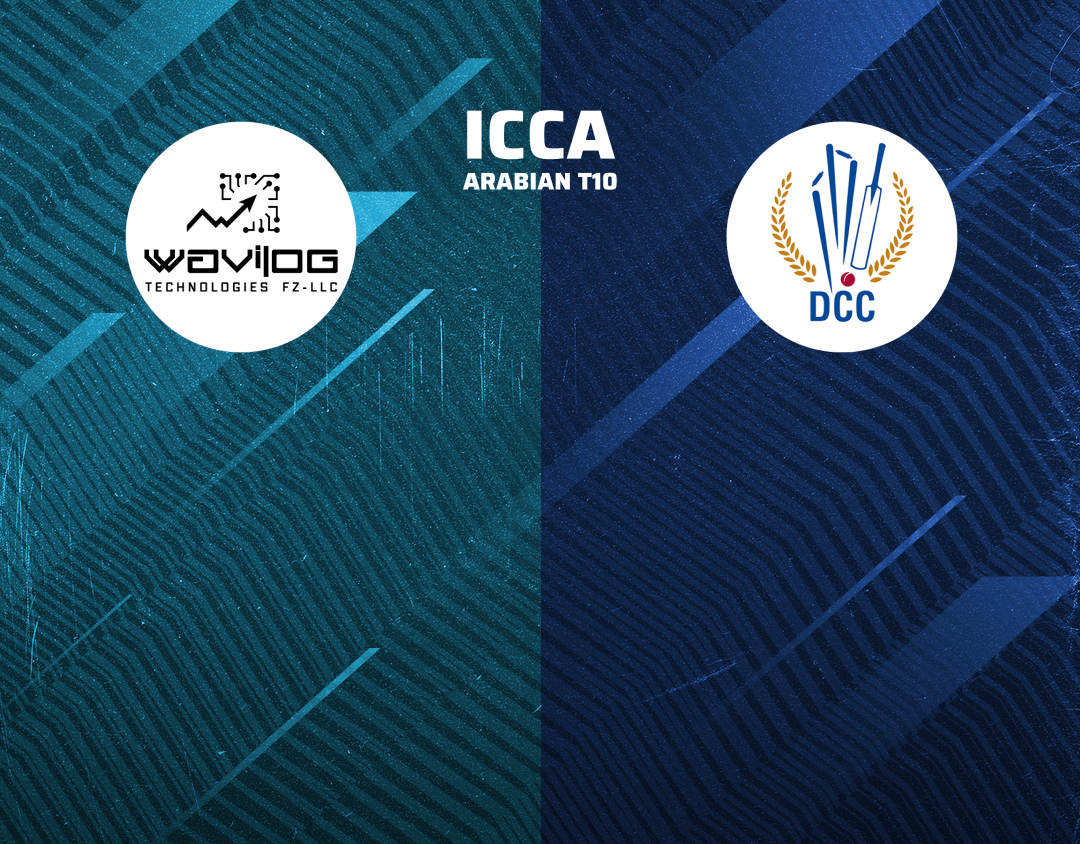 Match 14 of icca arabian t10, 2024: wavilog tech cc vs dcc starlets banner