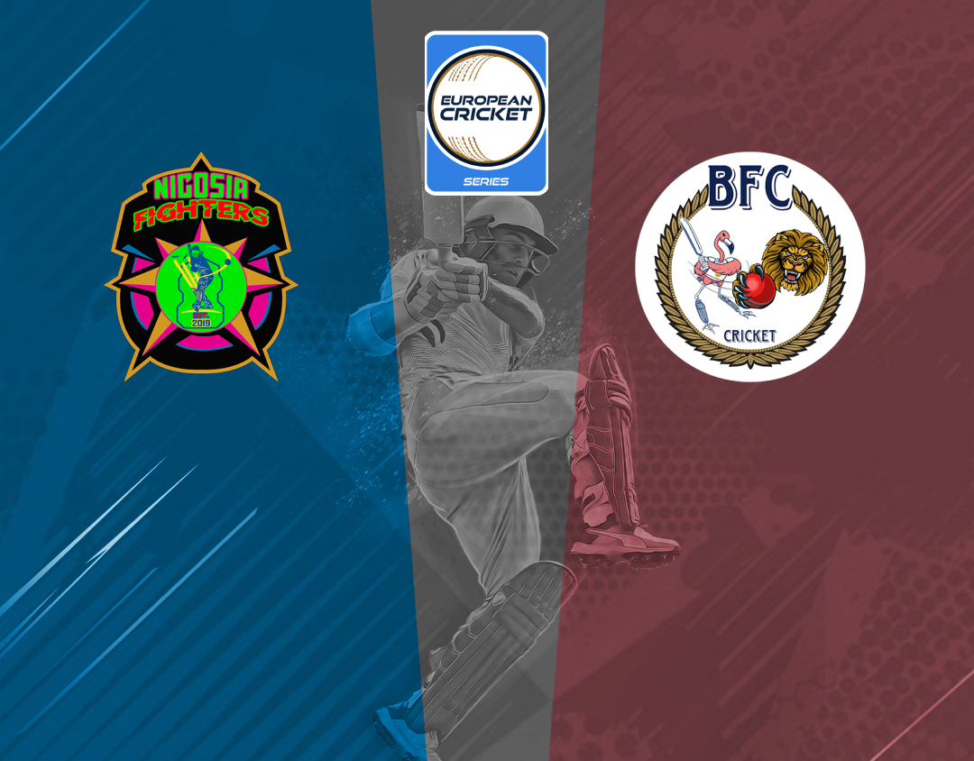 Match 23 of ecs cyprus, encore, 2024: nicosia fighters vs bf cyprus banner