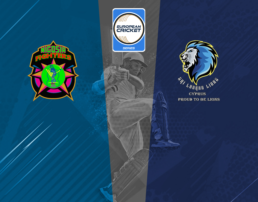 Match 26 of ecs cyprus, encore, 2024: nicosia fighters vs sri lankan lions banner