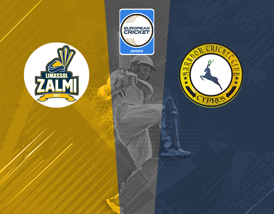 Match 46 of ecs cyprus, encore, 2024: limassol zalmi vs markhor banner