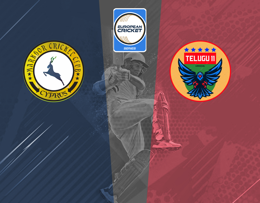 Match 51 of ecs cyprus, encore, 2024: markhor vs telugu 11 banner