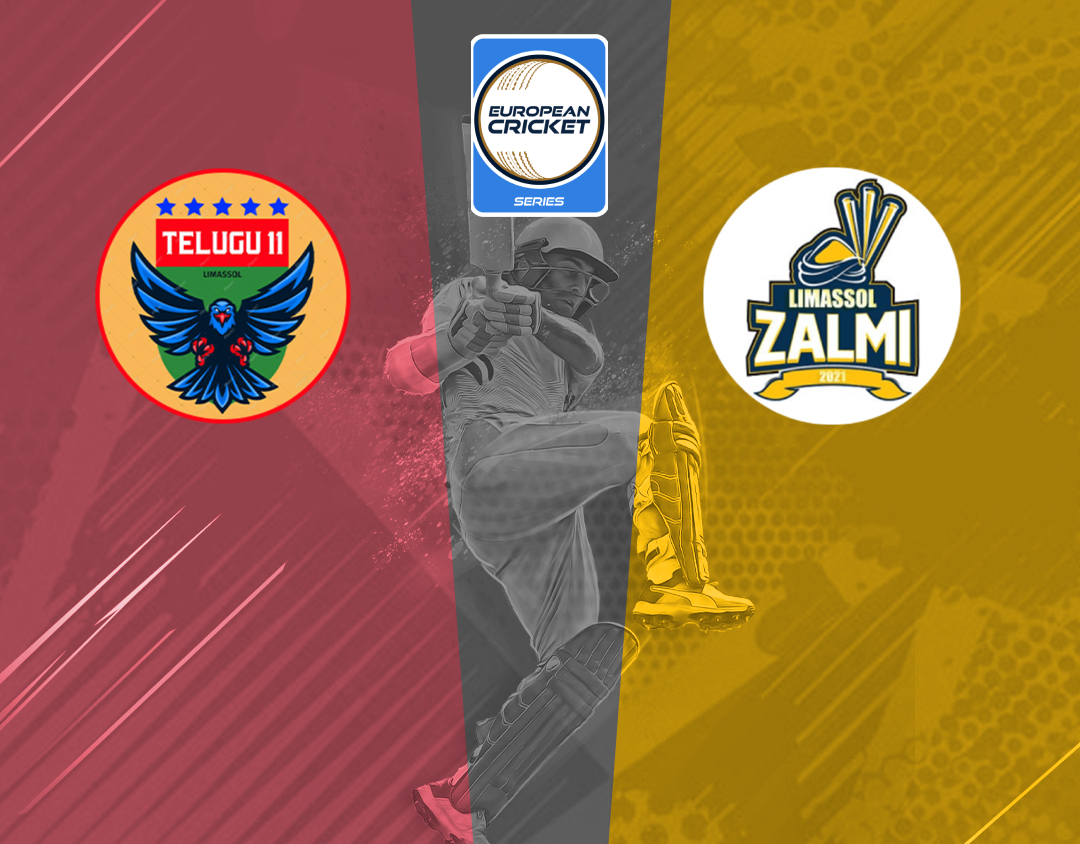 Match 54 of ecs cyprus, encore, 2024: telugu 11 vs limassol zalmi banner