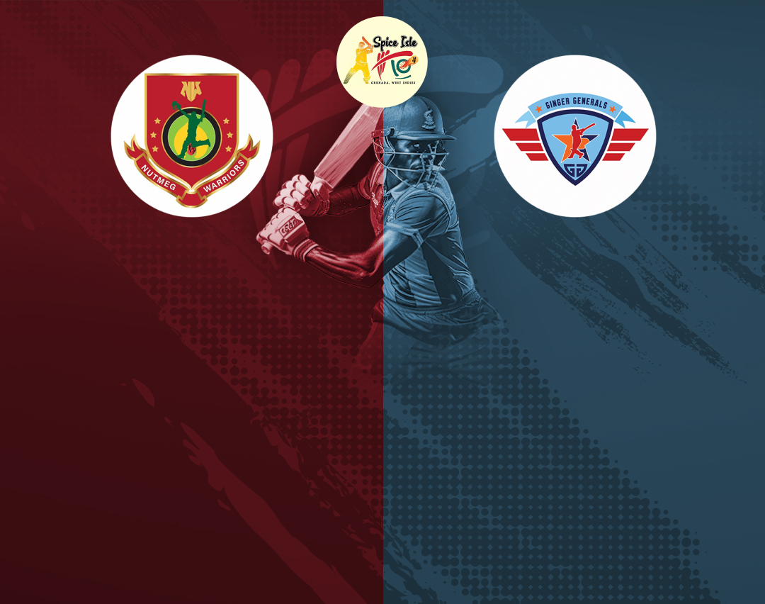 Match 6 of dream11 spice isle t10, 2024: nutmeg warriors vs ginger generals banner