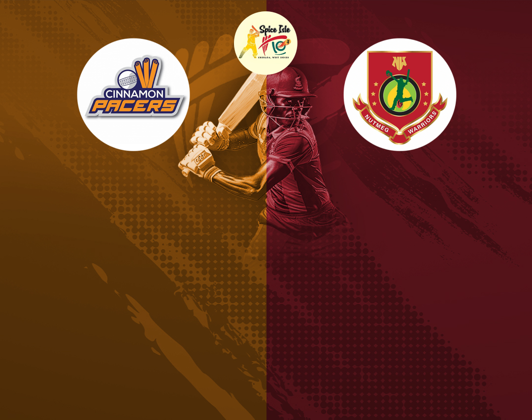 Match 13 of dream11 spice isle t10, 2024: cinnamon pacers vs nutmeg warriors banner