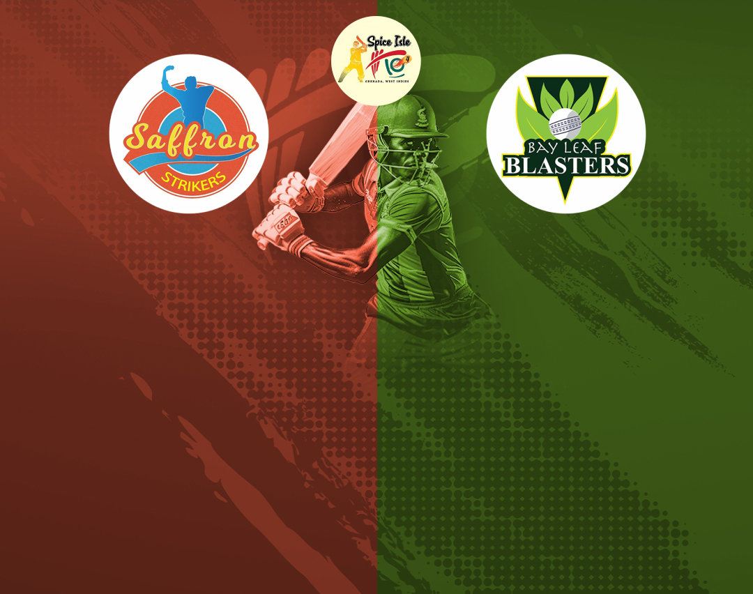 Match 14 of dream11 spice isle t10, 2024: saffron strikers vs bay leaf blasters banner