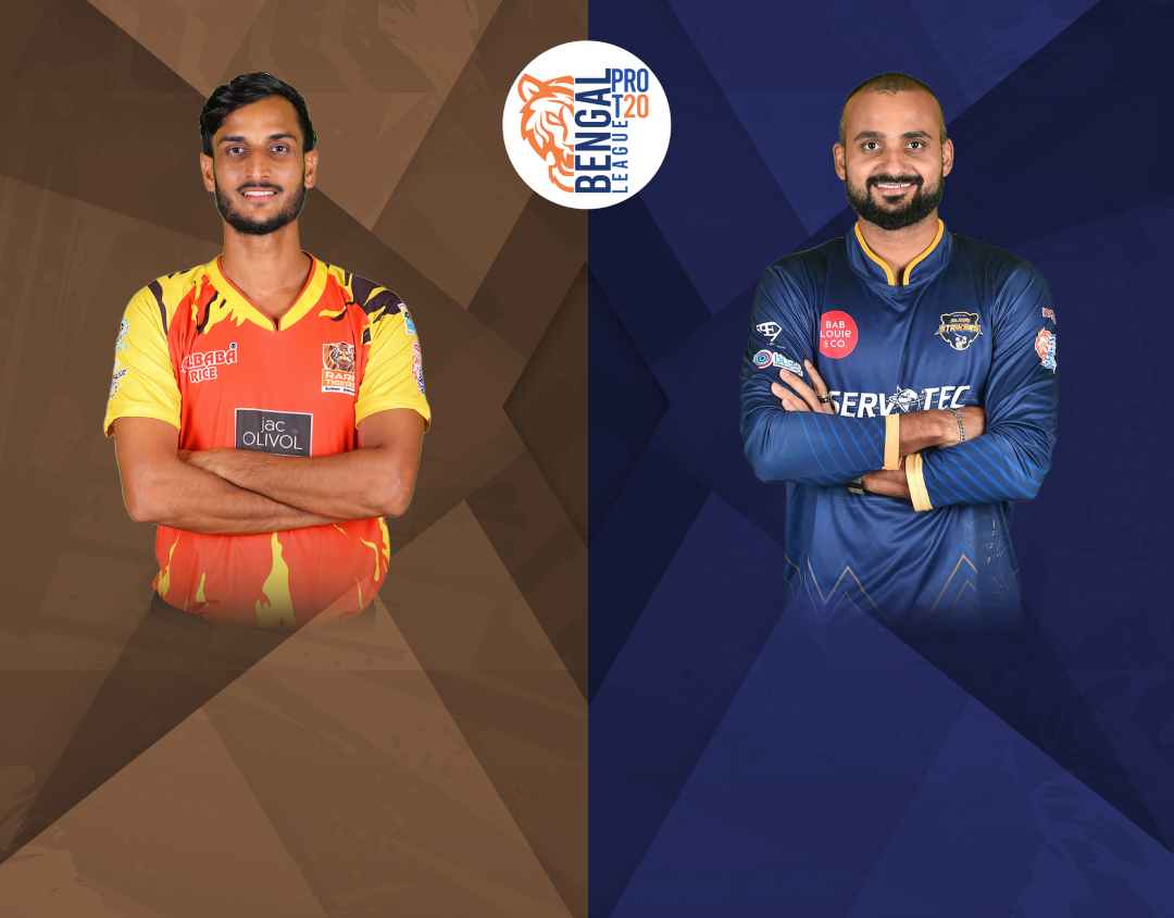 Match 8 of bengal pro t20 league, 2024: shrachi rarh tigers vs servotech siliguri strikers banner