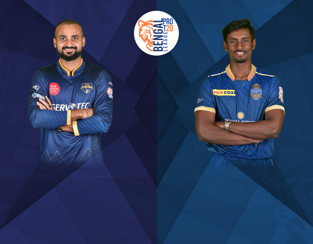Match 13 of bengal pro t20 league, 2024: servotech siliguri strikers vs lux shyam kolkata tigers banner